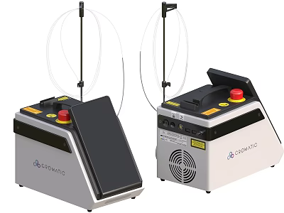 Advanced Beauty Equipment DERMAMATIC With Black Silver Design And Red Control Buttons 3d model