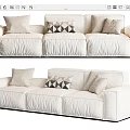 Modern Multiplayer Sofa 3d model