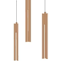 Modern Golden Geometric Chandeliers With Elongated Sleek Design For Interior Spaces