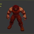 Muscular Man In Red Costume Standing In Powerful 3D Rendered Superhero Pose