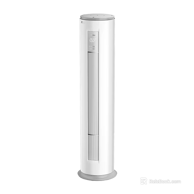White Tower Air Cooler Fan With Digital Display For Home Cooling 3d model 