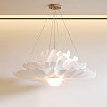 Cream Wind Chandelier Chandelier Restaurant Chandelier Japanese Style Chandelier Chandelier Lotus Chandelier 3d model