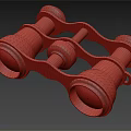 Vintage Brass Binoculars Commercial Equipment With Decorative Design And Classic Style