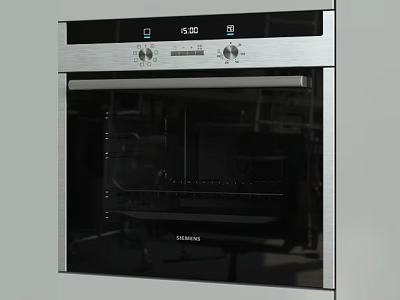 Modern Siemens Built in Oven With Digital Control Panel And Stainless Steel Design 3d model