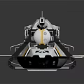 Futuristic Airliner with Streamlined White Body Blue Yellow Accents Aerodynamic Wings and Advanced Structural Details