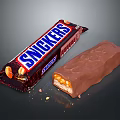 Delicious Snickers Chocolate Bar With Peanut Caramel Filling And Chocolate Coating