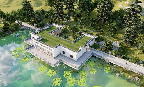 New Chinese Visitor Center 3d model