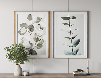 Modern Plant Painting Hanging Painting Decorative Painting 3d model