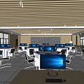 Modern Classroom Computer Classroom Smart Classroom Computer Room 3d model