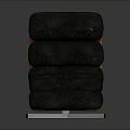 Modern Comfortable Chaise Lounge Design With Black Cushions Wooden Frame And Metal Base