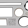 modern ceiling lamp 3d model