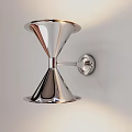 Modern Chrome Wall Light With Conical Shape And Soft Ambient Lighting 3d model