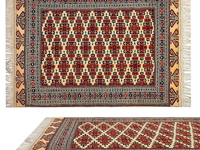 Carpet Nordic Ethnic Style Large Area Full of Crystal Velvet Persian Turkish Bedside Living Room American Retro European Country Square model