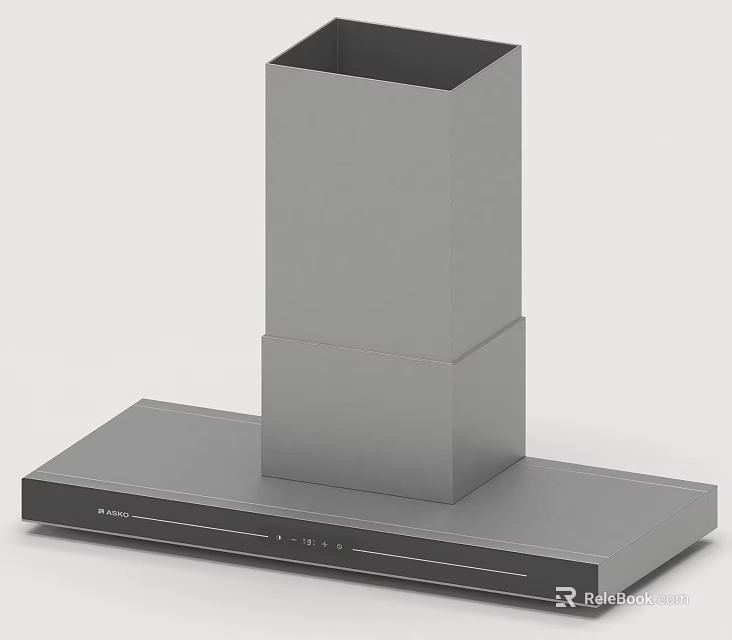 Modern Kitchen Range Hood With Stainless Steel Body Sleek Design And Efficient Ventilation 3d model 