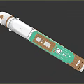 Modern Cruise Ship With White Hull Green Deck And Multiple Portholes