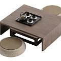 New Chinese Tea Table 3d model