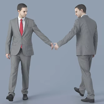 Modern Men's Characters 3d model
