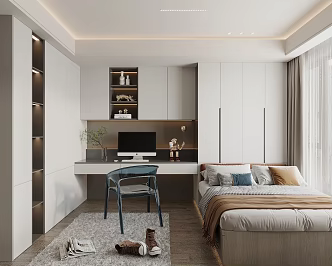 Modern Tatami Bedroom 3d model