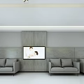 Modern Hospital Ward Interior With Beds Sofas Curtains Windows And Medical Equipment