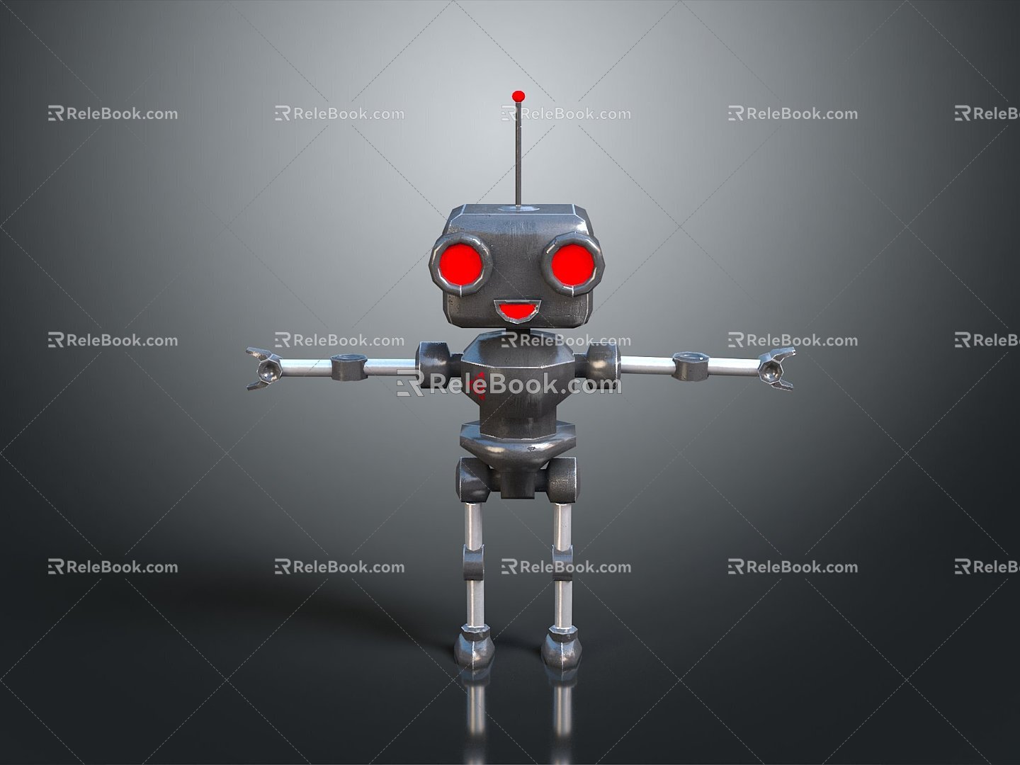 Industrial Robot Single Wheel Robot Double Wheel Robot Robot Robot Assistant Small Robot 3d model