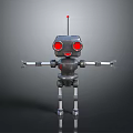 Industrial Robot Single Wheel Robot Double Wheel Robot Assistant Small Robot 3d model