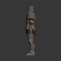 Medieval Knight Armor As Historical Weapon With Silver Steel Red Lining