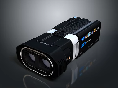 Portable Digital Camcorder With 1080P HD Video Recording And HDMI USB Interfaces 3d model