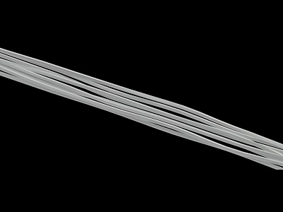 White Elongated Strips Ideal For Binding Organizing And Fixing Tasks 3d model