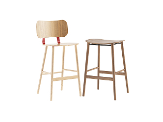 Modern Bar Chair Bar Chair Sitting Stool Combination 3d model