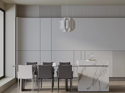 Modern table combination 3d model
