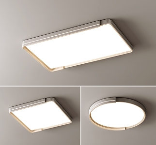 Modern cream ceiling light cream ceiling light 3d model