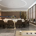 New Chinese Room Restaurant Box 3d model