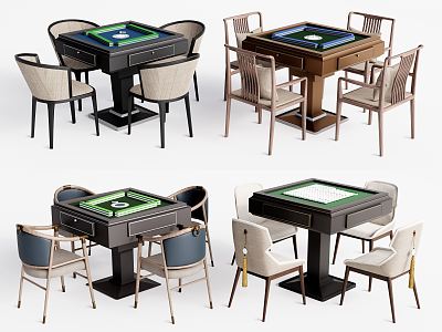 New Chinese Mahjong Table and Chair Mahjong Table and Chair Combination Chess and Card Table Mahjong Machine model