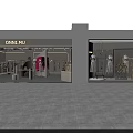 Elegant Modern Clothing Storefront With Window Display Mannequins And Dresses
