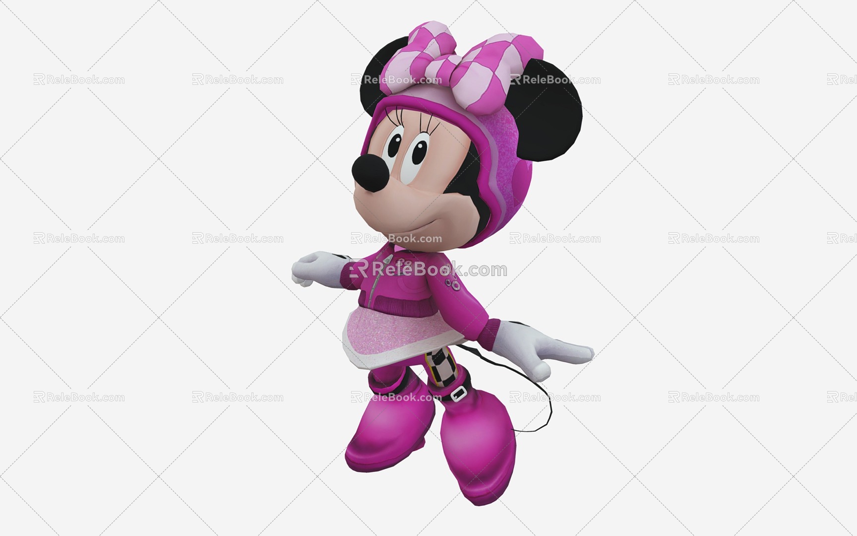 Modern Disney Minnie Cartoon Characters 3d model