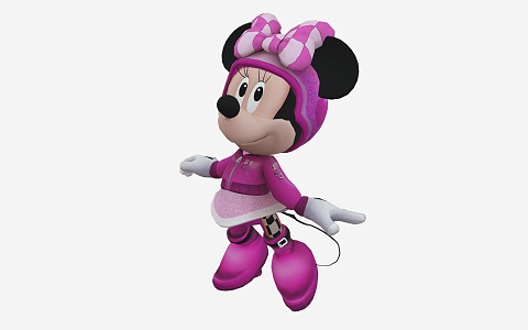 Modern Disney Minnie Cartoon Characters 3d model