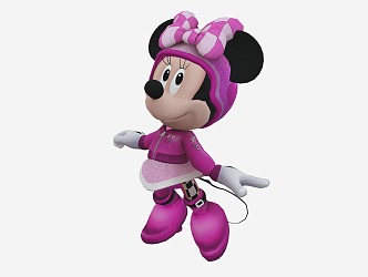 Modern Disney Minnie Cartoon Characters 3d model