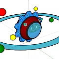 image of modern robot 3d model