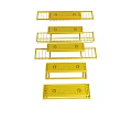 Yellow Metal Support Frames With Various Industrial Designs And Structures