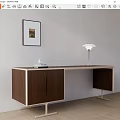 Desk Makeup Table 3d model