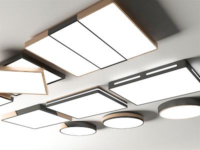 Modern Ceiling Lamp Metal Ceiling Lamp Simple Minimalist Ceiling Lamp Ceiling Lamp Combination 3d model