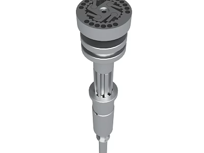Mechanical Metal Component With Multi Layered Structure And Top Holes Design 3d model