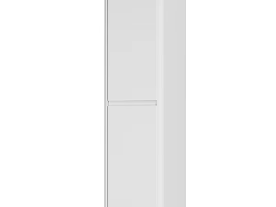 Modern White Bathroom Washbasin With Simple Cabinet Design And Clean Lines 3d model