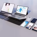 Latest Smartphones Laptops And Digital Devices In Modern Multi Device Tech