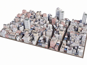 Modern Aerial View Urban Planning 3d model