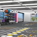 Well Organized Sports Equipment Display With Various Training Gear And Fitness Accessories