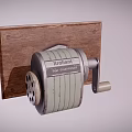 Vintage Wall Mounted Paper Towel Holder With Wooden Backboard And Metal Frame