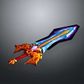 Ancient Sword Game Sword Magic Sword Magic Sword Magic Sword Magic Sword Magic Sword Officer Sword 3d model