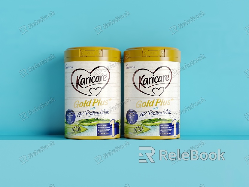 Beverage milk powder can model