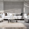 Modern Sofa Coffee Table Combination Sofa Coffee Table 3d model
